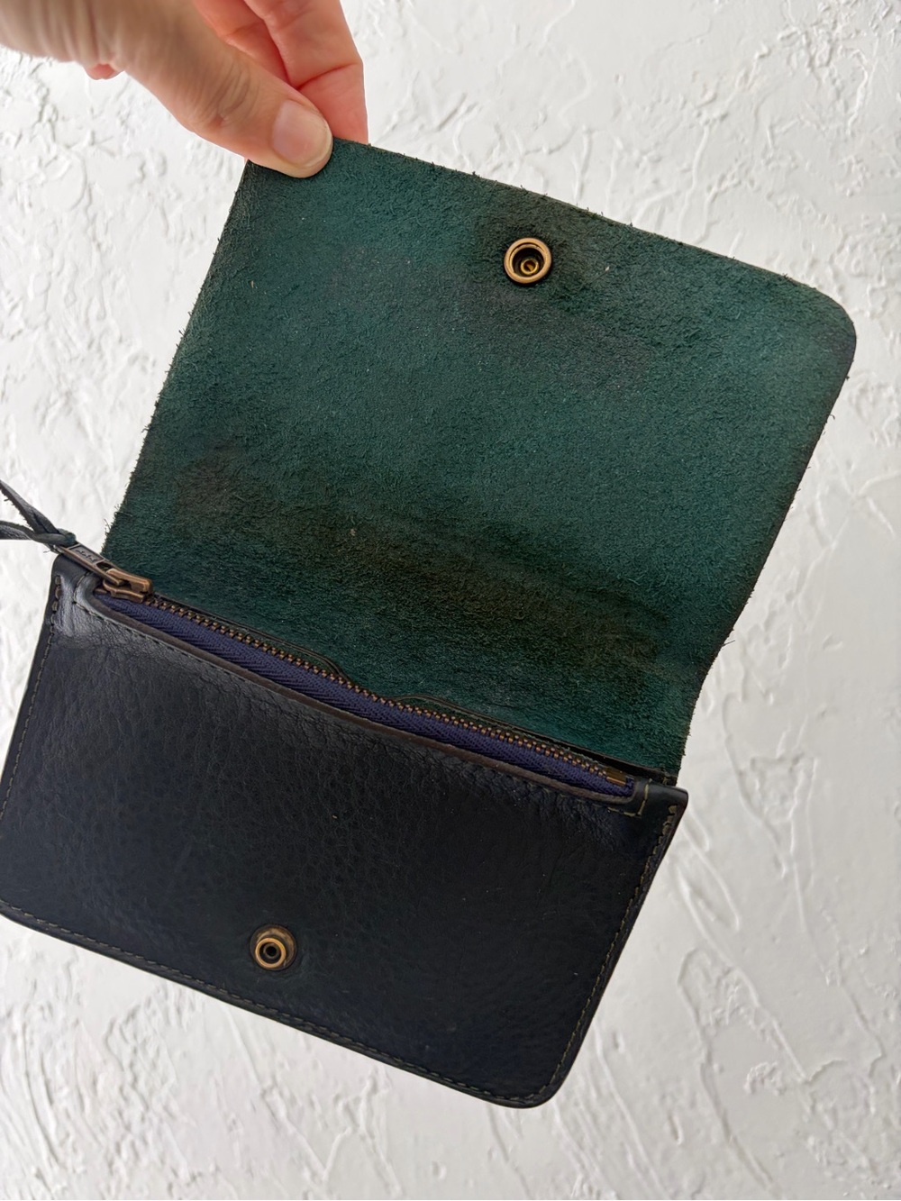 Bleu de Chauffe Grisbi Wallet In Peacock Green - Picture 7 of 9